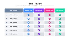 PowerPoint table template