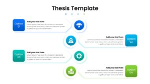 Colorful business and academic process flow for dissertation defense