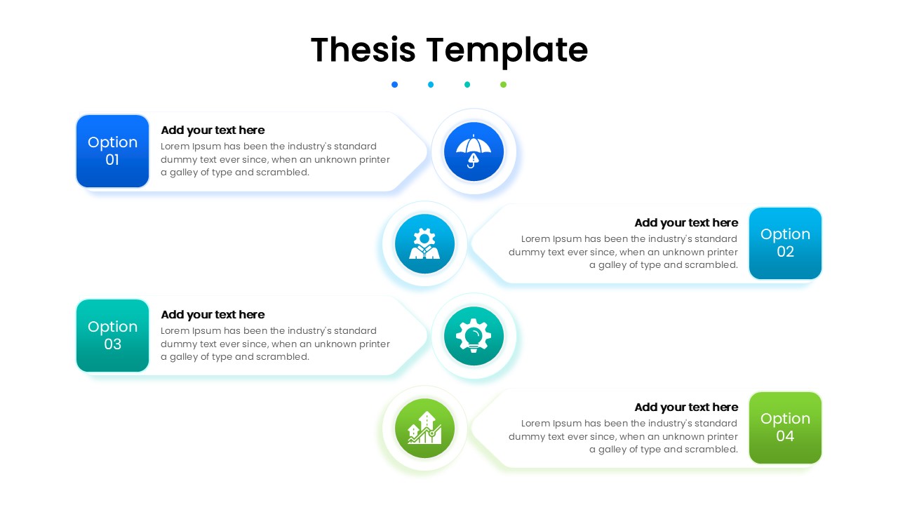 Colorful business and academic process flow for dissertation defense
