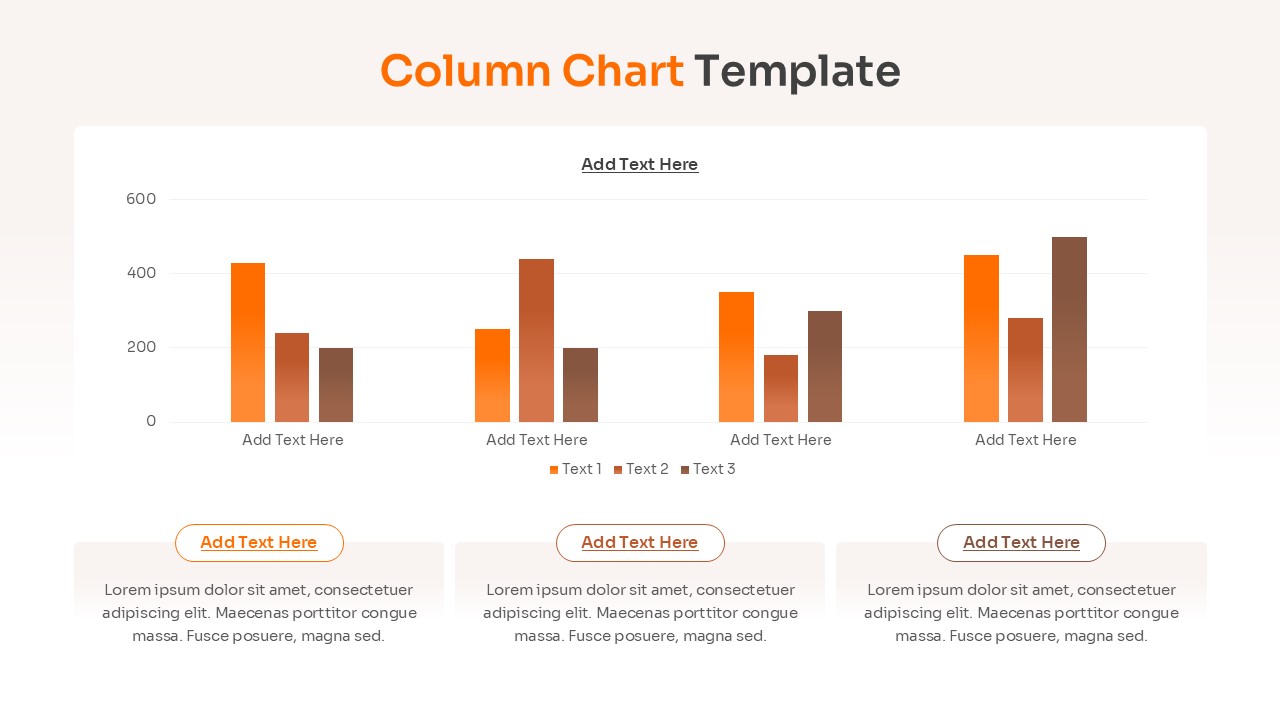 Data visualization slide combining a stacked bar graph with circular icons and percentage callouts