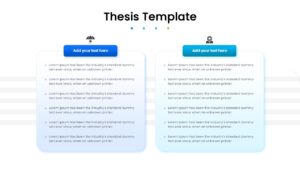 Four vertical list cards with icons for literature review points.