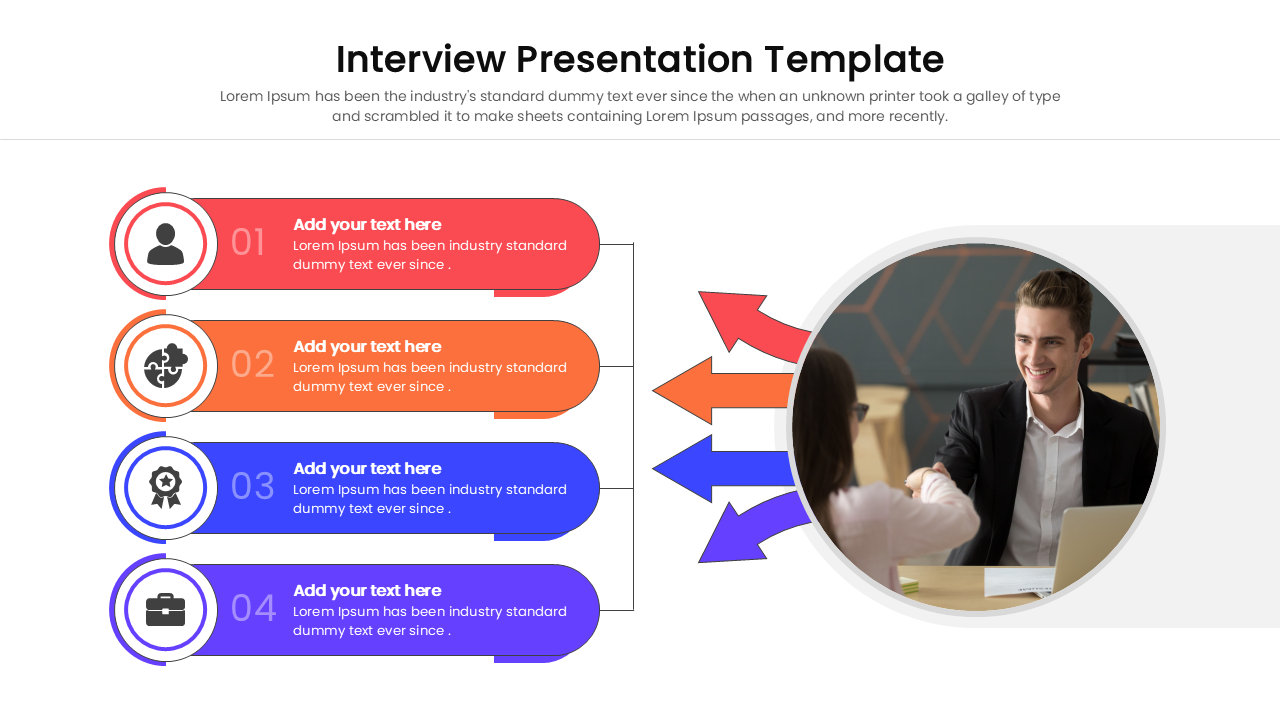 Circular node diagram connecting skills and work experience to a central image