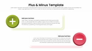 Comparison infographic with square cards for advantages and disadvantages