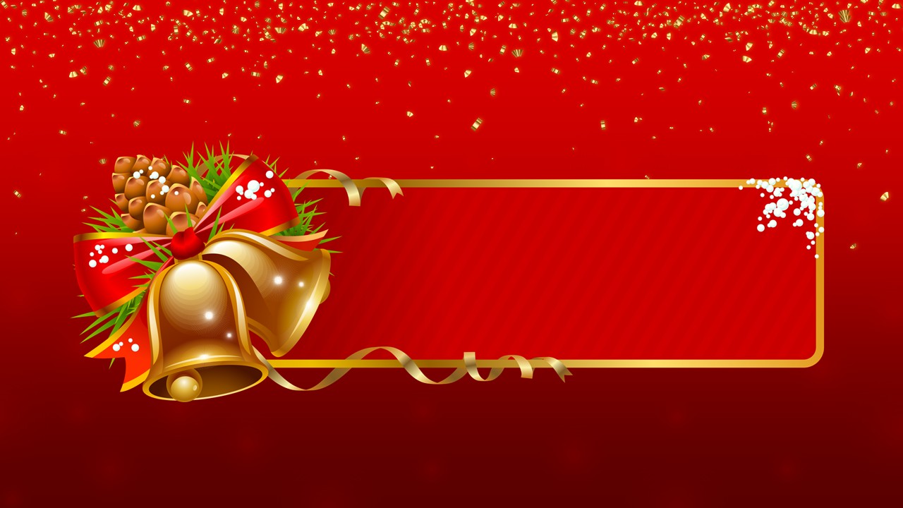 Festive red and gold layout with candy canes and sparkles.