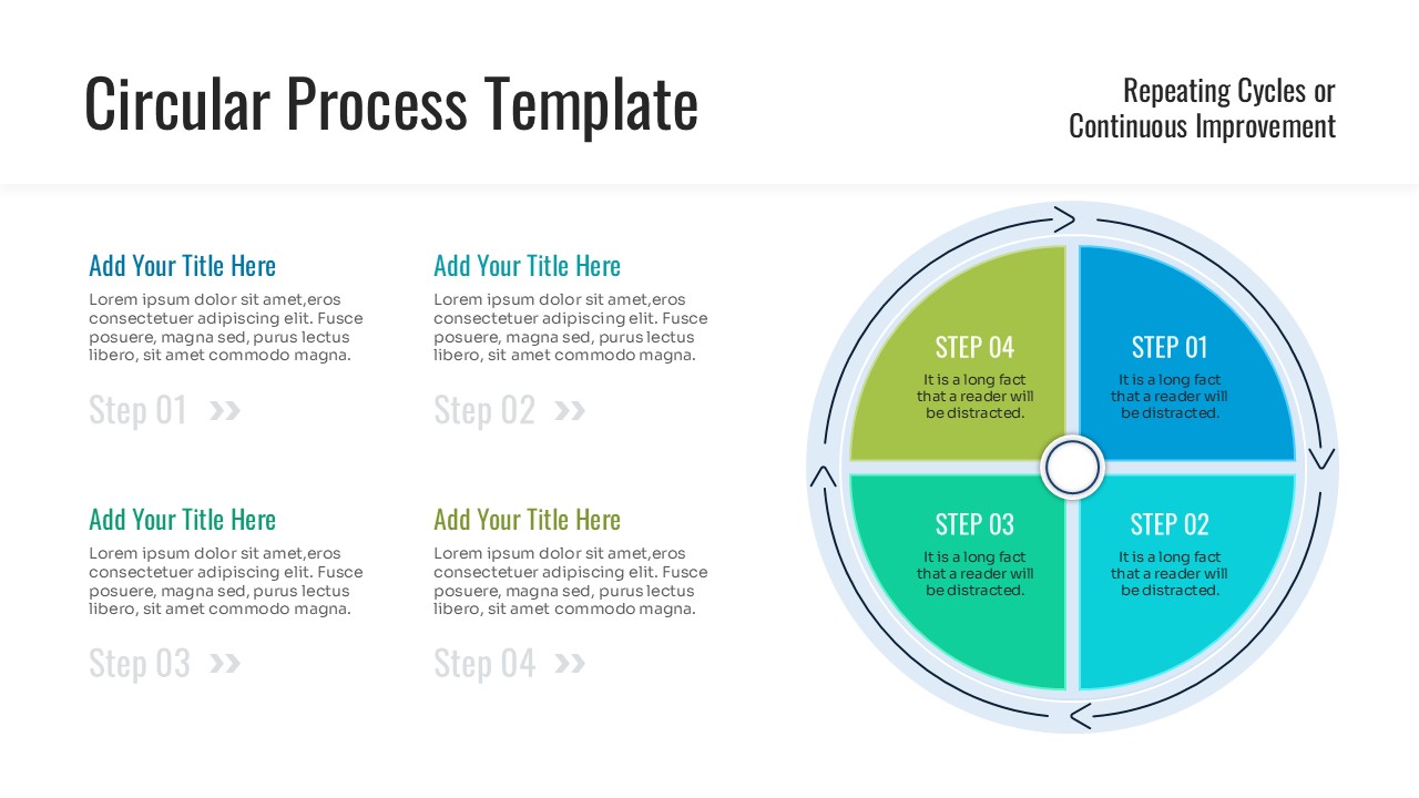 circular process template powerpoint and google slides