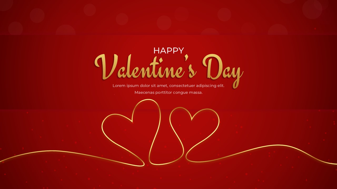 Elegant love theme layout suitable for marketing promos and special occasions