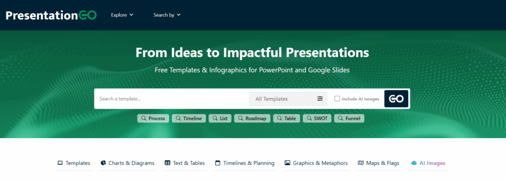 presentationgo home page 