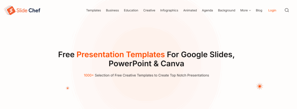 slidechef hero section 