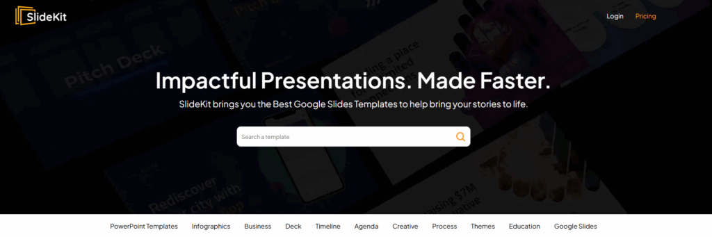 slidekit hero section 