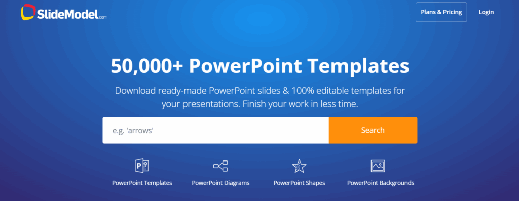 slidemodel hero section