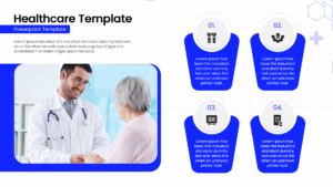 Professional clinical timeline infographic with four steps and clean blue accents for healthcare data
