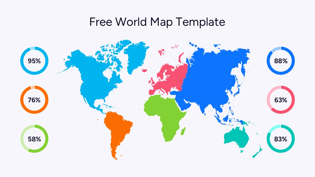 Continents Data Visualization Slide
