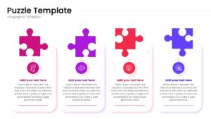 A 4-piece square puzzle diagram with numbered sections and detailed text descriptions on the left