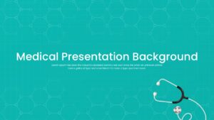 Minimalist clinical background slide with subtle geometric shapes and stethoscope