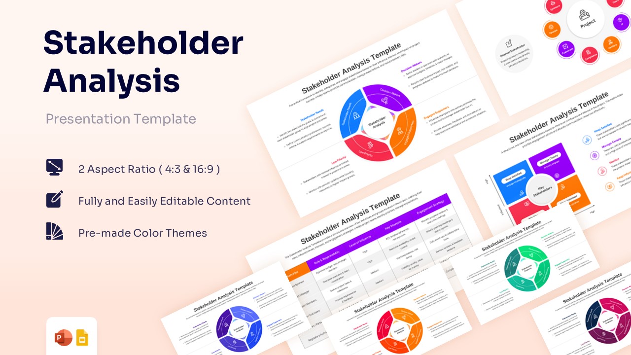 Stakeholder Analysis Template for PowerPoint & Google Slides - Winslides