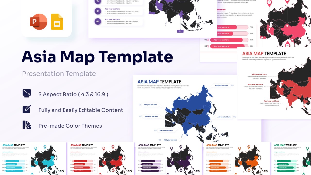 printable map of asia template