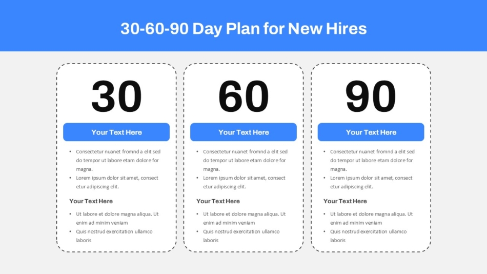 New Hires 30 60 90 Plan Template