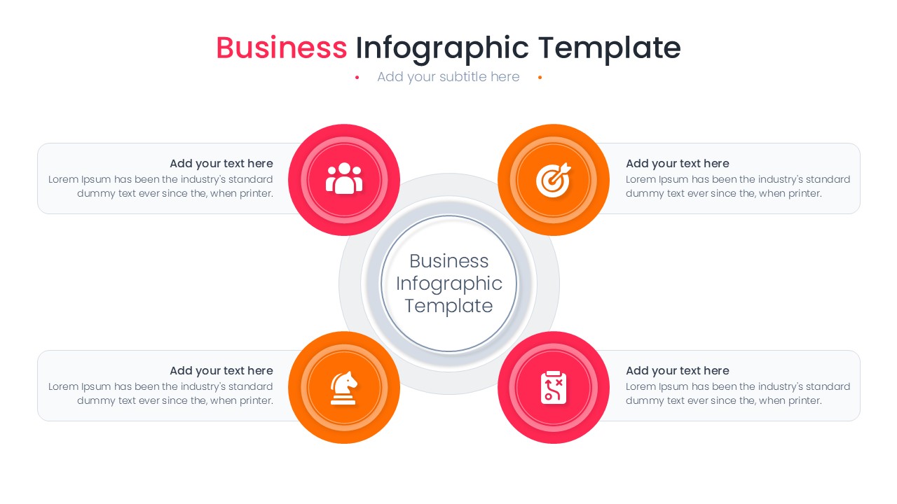 SWOT analysis for marketing department slide with four color-coded cards for strengths, weaknesses, opportunities, and threats